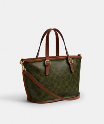 タクシー トート バッグ 21・シグネチャー キャンバス | COACH